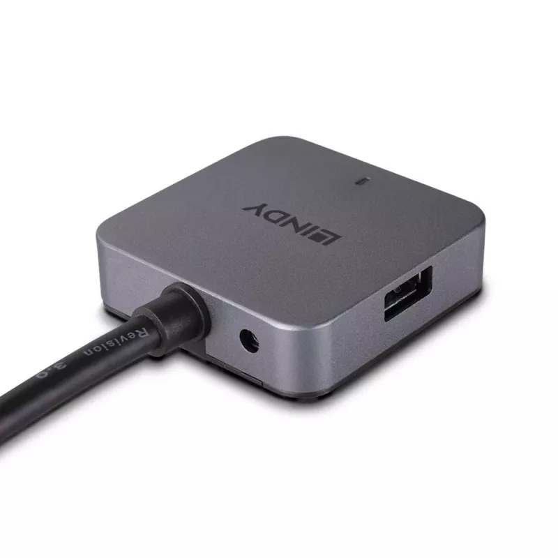 Lindy hub USB 3.0 de 5 m com 4 portas