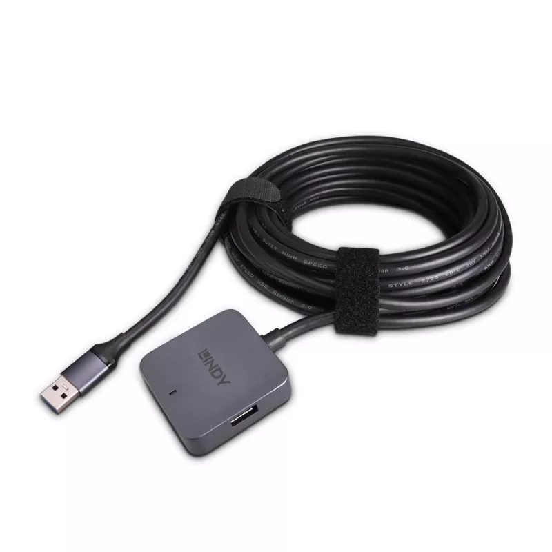 Lindy hub USB 3.0 de 5 m com 4 portas