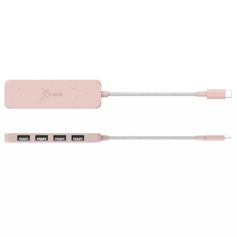 j5create JCH341ER-N hub ecológico de USB-C para 4 portas USB-A Gen 2, 10 Gbps