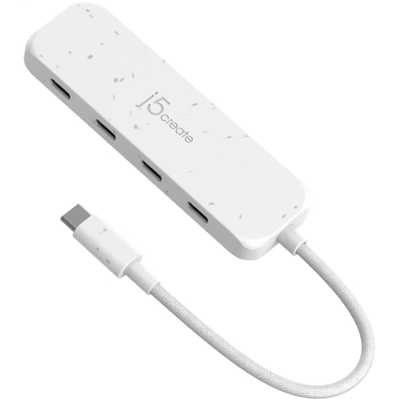 j5create hub ecológico USB-C para 4 portas Type-C Gen 2
