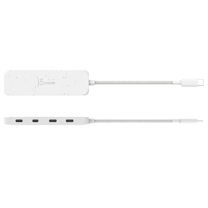 j5create hub ecológico USB-C para 4 portas Type-C Gen 2
