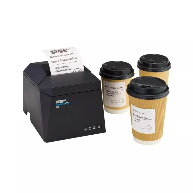 Impressora de etiquetas Star Micronics 39473390 design compacto de alta velocidade