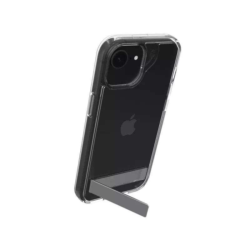 ZAGG Crystal Palace Capa com suporte iPhone 16/15/14/13 Clear, Capa, Apple, iPhone 17e/16e/15/14/13, 15,5 cm (6,1 polegadas), Transparente