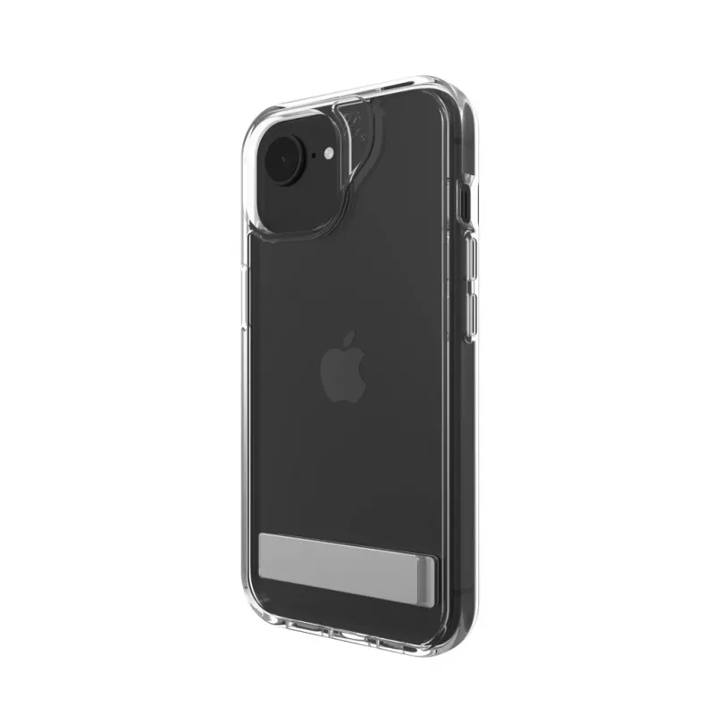 ZAGG Crystal Palace Capa com suporte iPhone 16/15/14/13 Clear, Capa, Apple, iPhone 17e/16e/15/14/13, 15,5 cm (6,1 polegadas), Transparente