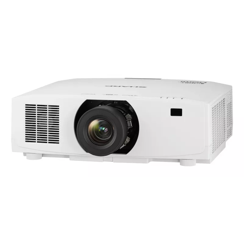 Sharp NEC V801U (XP-V801U-W) projetor laser 3LCD, 8000 lúmenes ANSI, WUXGA (1920x1200), 3D, focagem motorizada, sem objetiva, branco