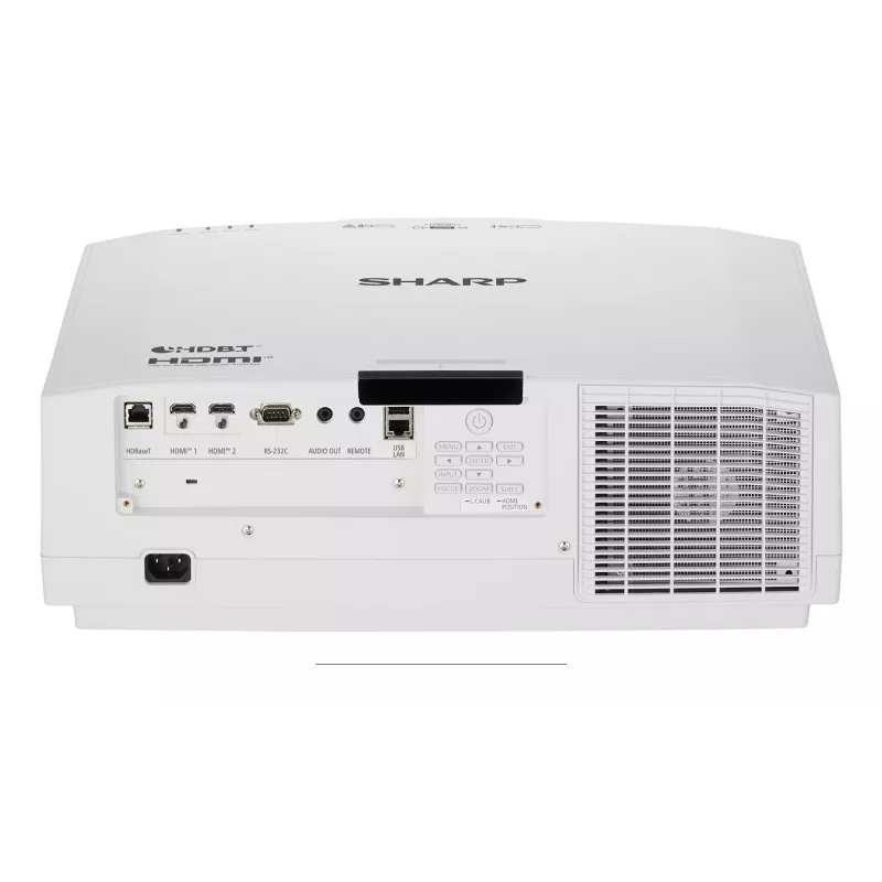 Sharp NEC V801U (XP-V801U-W) projetor laser 3LCD, 8000 lúmenes ANSI, WUXGA (1920x1200), 3D, focagem motorizada, sem objetiva, branco