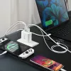 Carregador j5 create 70W GaN USB-C de 4 portas — interior, alimentado por CA, compatibilidade universal, branco