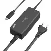 Adaptador de alimentação USB-C PD j5create JUP1265 — 65W, interior, preto, plástico, 118×32×50 mm (UE)