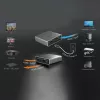 Splitter HDMI™ 2.1 de 2 vias j5create JDSH812 8K, HDMI, 2x HDMI, 7680 x 4320 píxeis, cinzento, alumínio, 8K Ultra HD