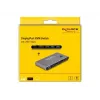KVM Switch DeLOCK DisplayPort 8K 30 Hz com USB 5 Gbit/s