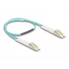 Cabo de fibra ótica DeLOCK 88078 LC Duplex para LC Duplex OM3 0,5 m