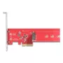 DeLOCK adaptador M.2 interno 90889 PCIe 5.0 vermelho aço inoxidável