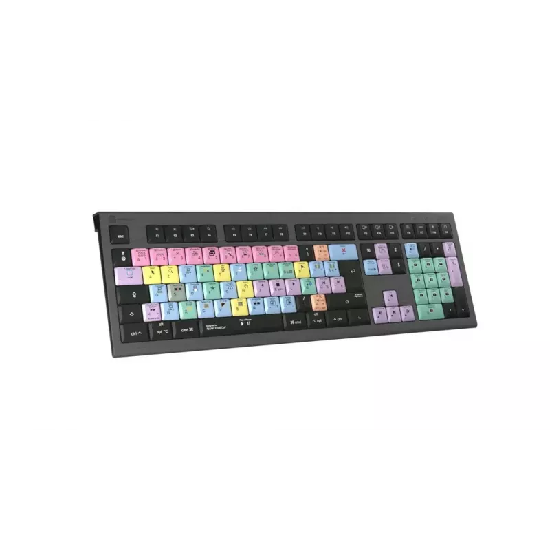 Logickeyboard Apple Final Cut Pro X Astra 2 LKB-FCPX10-A2M-FR teclado para Mac, USB, AZERTY francês, preto
