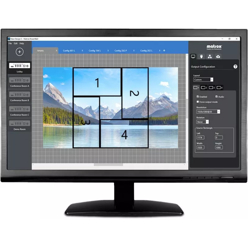 Matrox QuadHead2Go Q155 controlador multi-monitor / Q2G-H4K2