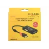 Delock 62902 adaptador de DisplayPort 1.2 para VGA / HDMI / DVI, 4K, passivo, preto