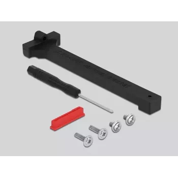 Adaptador M.2 Key A+E macho para slot Key M angular com suporte DeLOCK 64137