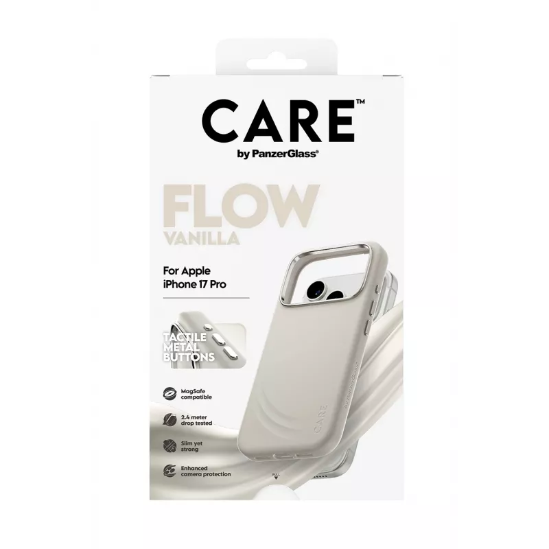 PanzerGlass CARE™ by ® Flow Case Vanilla com MagSafe iPhone 17 Pro