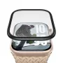 Proteção de ecrã PanzerGlass com moldura metálica preta para Apple Watch, modelo PG56329