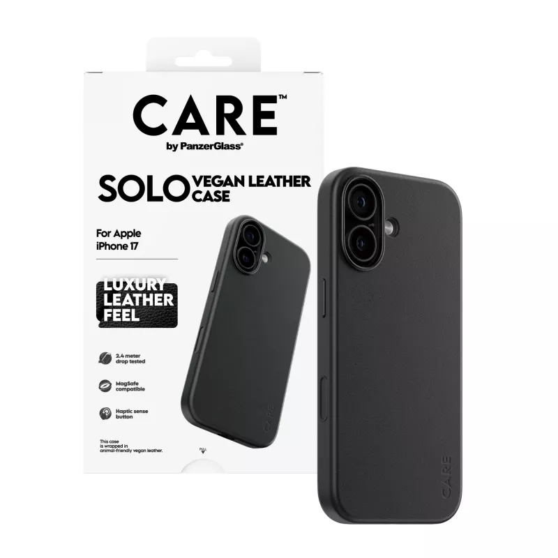 Capa de telemóvel PanzerGlass CARE™ Solo Case preto para Apple iPhone 17