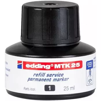 Recarga de marcador Edding MTK 25 preto 25 ml