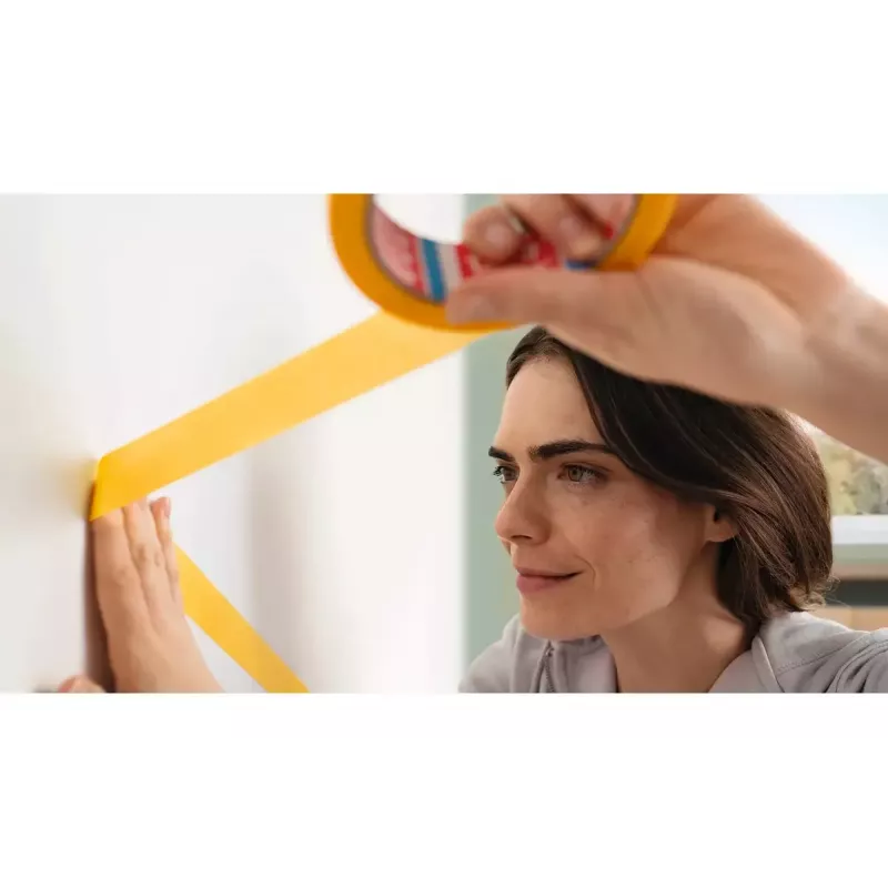 Tesa Economy 55342 fita de pintor, branco, 50 mm x 50 m, 3 unidades