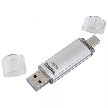 Pen USB Hama C-Laeta 16 GB USB Type-A / USB Type-C 3.2 Gen 1 (3.1 Gen 1) prateado