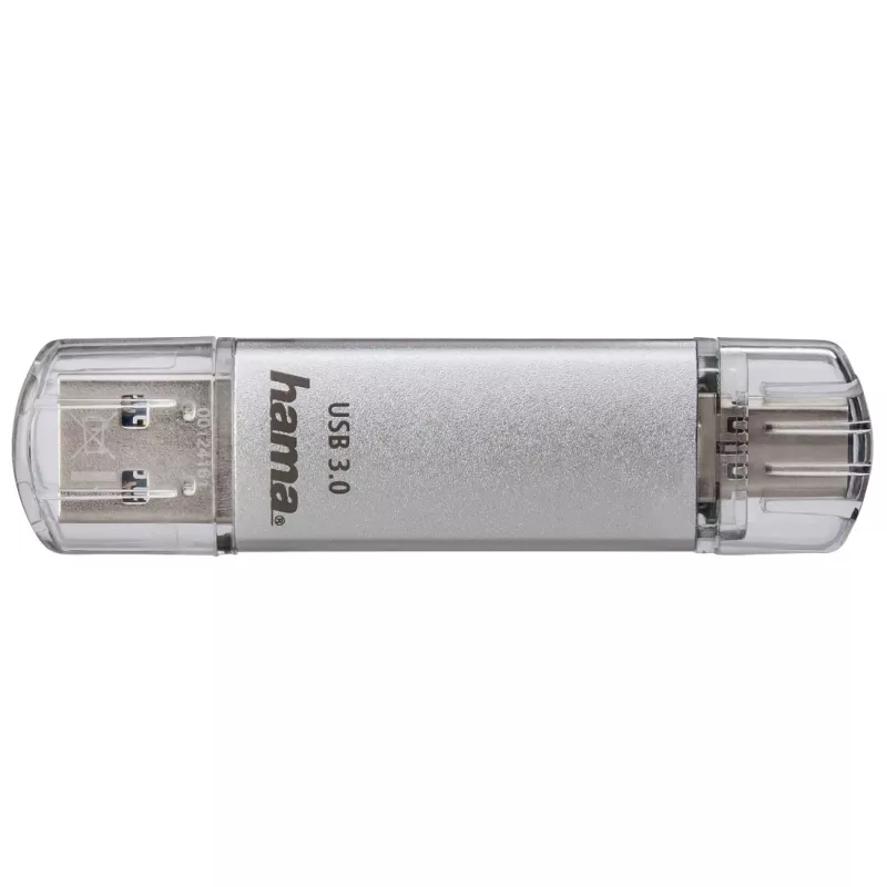 Pen USB Hama C-Laeta 16 GB USB Type-A / USB Type-C 3.2 Gen 1 (3.1 Gen 1) prateado