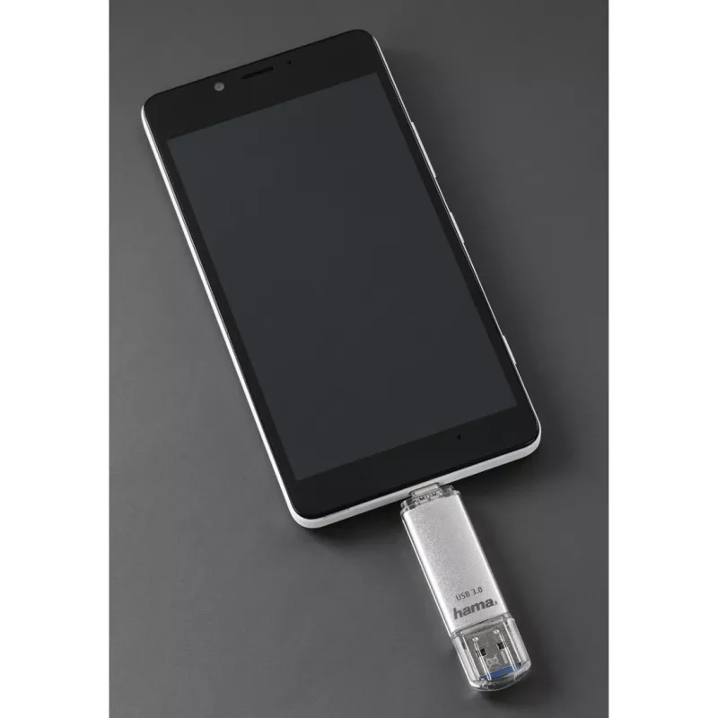 Pen USB Hama C-Laeta 16 GB USB Type-A / USB Type-C 3.2 Gen 1 (3.1 Gen 1) prateado