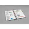 Caderno A5 Sigel JN601 240 folhas preto rosa branco