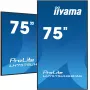 Ecrã de sinalização digital iiyama LH7575UHS-B1AG 190,5 cm (75 polegadas) LCD Wi-Fi 500 cd/m² 4K Ultra HD preto processador integrado Android 11 24/7