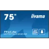 Ecrã de sinalização digital iiyama LH7575UHS-B1AG 190,5 cm (75 polegadas) LCD Wi-Fi 500 cd/m² 4K Ultra HD preto processador integrado Android 11 24/7