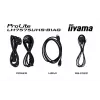 Ecrã de sinalização digital iiyama LH7575UHS-B1AG 190,5 cm (75 polegadas) LCD Wi-Fi 500 cd/m² 4K Ultra HD preto processador integrado Android 11 24/7