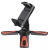 Tripé Hama Pocket II Rotation para smartphone/tablet 3 pernas preto, vermelho