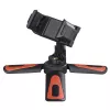 Tripé Hama Pocket II Rotation para smartphone/tablet 3 pernas preto, vermelho