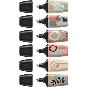 Marcador STABILO BOSS MINI 6 unid. ponta biselada multicolor