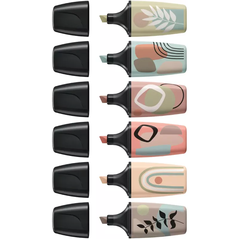 Marcador STABILO BOSS MINI 6 unid. ponta biselada multicolor