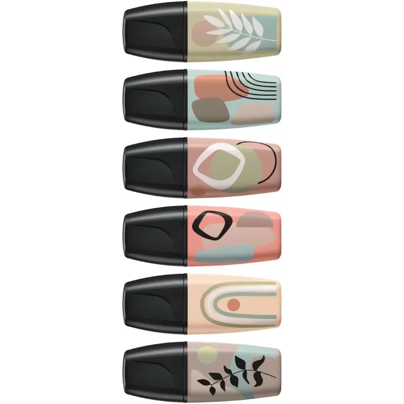 Marcador STABILO BOSS MINI 6 unid. ponta biselada multicolor