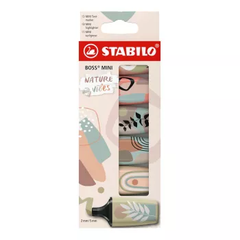 Marcador STABILO BOSS MINI 6 unid. ponta biselada multicolor