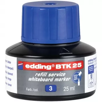 Tinta de recarga para marcador Edding BTK-25 azul 25 ml, tinta de substituição para marcador