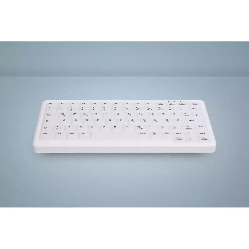 Proteção de teclado Active Key AK-C4110 — silicone, layout alemão, 291×139×25 mm, branco