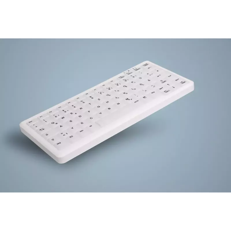 Proteção de teclado Active Key AK-C4110 — silicone, layout alemão, 291×139×25 mm, branco