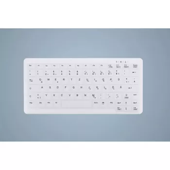Proteção de teclado Active Key AK-C4110 — silicone, layout alemão, 291×139×25 mm, branco