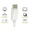 Adaptador Techly DisplayPort 1.2 macho / HDMI fêmea 15 cm branco IADAP DP-HDMIF2