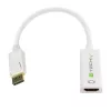 Adaptador Techly DisplayPort 1.2 macho / HDMI fêmea 15 cm branco IADAP DP-HDMIF2