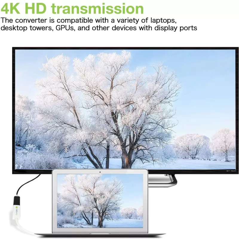 Adaptador Techly DisplayPort 1.2 macho / HDMI fêmea 15 cm branco IADAP DP-HDMIF2