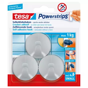 Crochet universal Tesa Powerstrips Hooks Small ROUND