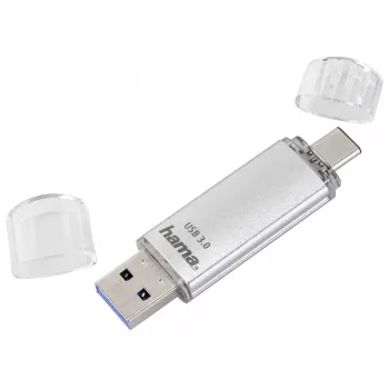 Pen drive Hama C-Laeta 256 GB USB Type-A / USB Type-C 3.2 Gen 1 (3.1 Gen 1) Prateado