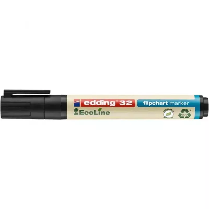 Marcador Edding EcoLine 32 Ponta biselada Preto
