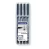 Marcador permanente Staedtler 31-9WP4GS preto 4 unid.