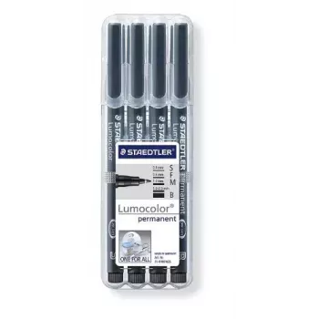 Marcador permanente Staedtler 31-9WP4GS preto 4 unid.